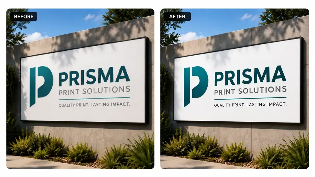 AI upscale result showing a sharper, higher-resolution image