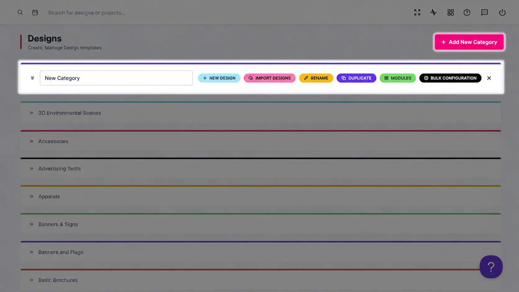 Create & Manage Designs used for product launches, brand refreshes, and multi-storefront templates