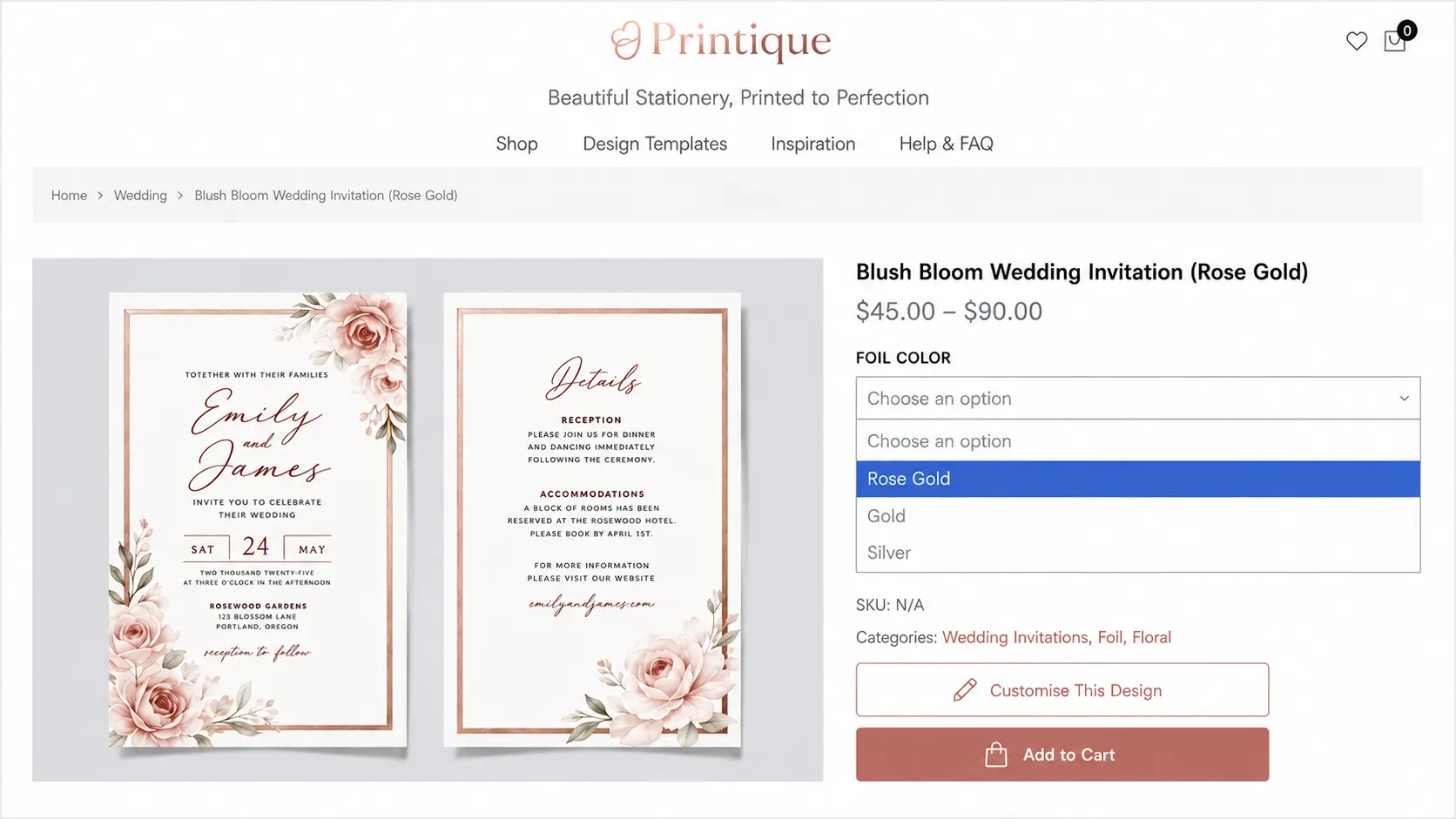 PitchPrint Data Form module interface