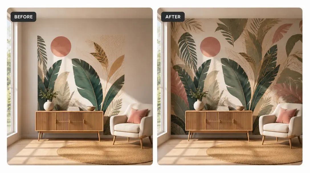 AI outpaint extending an image beyond its original edges
