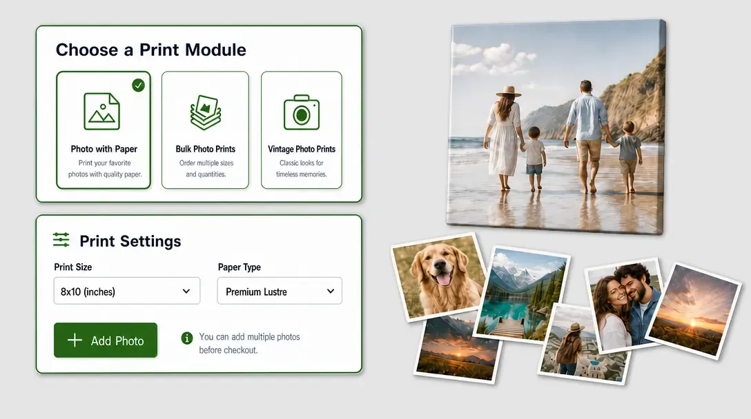 PitchPrint Photo Print Module preview