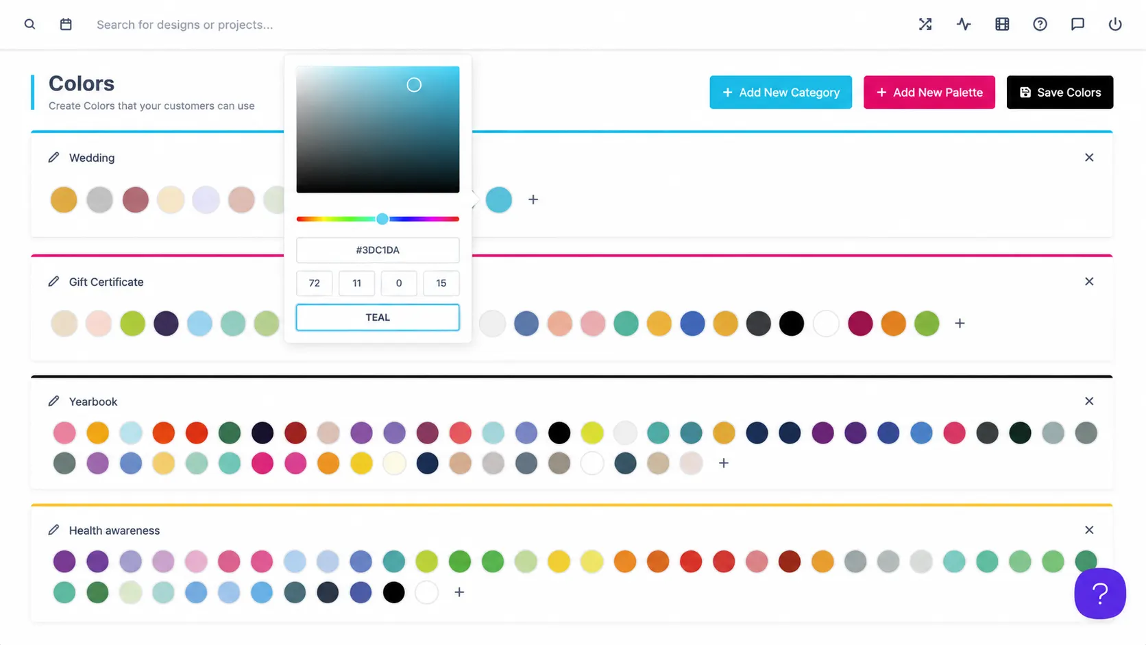 Resource library showing fonts, images, and templates organized for the editor