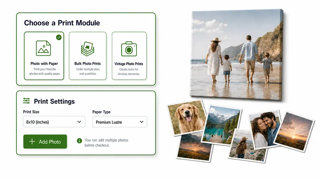 PitchPrint Photo Print Module interface