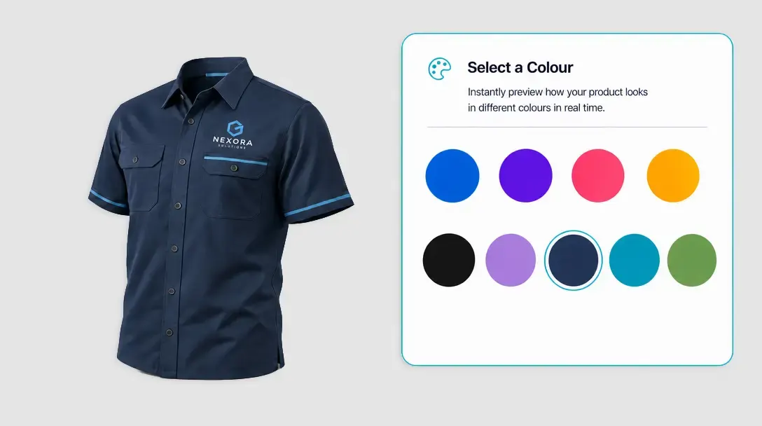 PitchPrint Template Color module preview