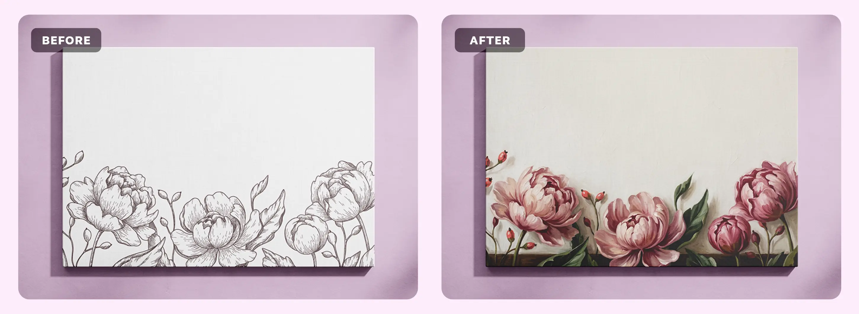AI Sketch to Image before and after preview